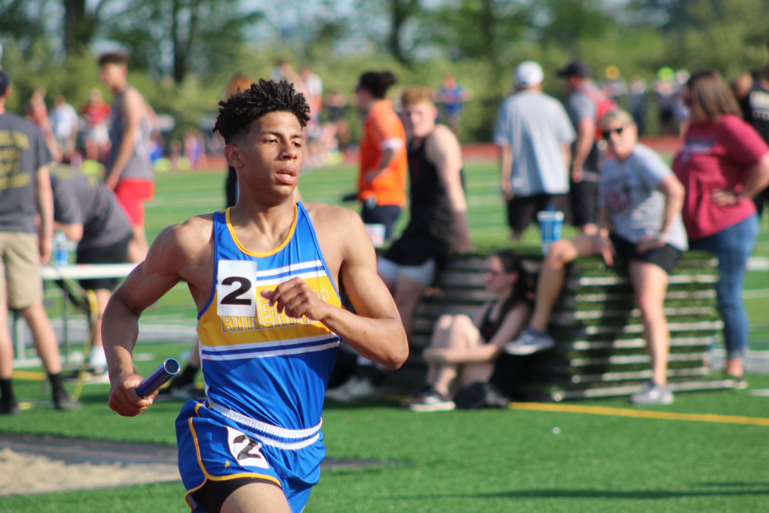 Tyson Fuller was named the champion in the 800 meter run for the Athenians.
